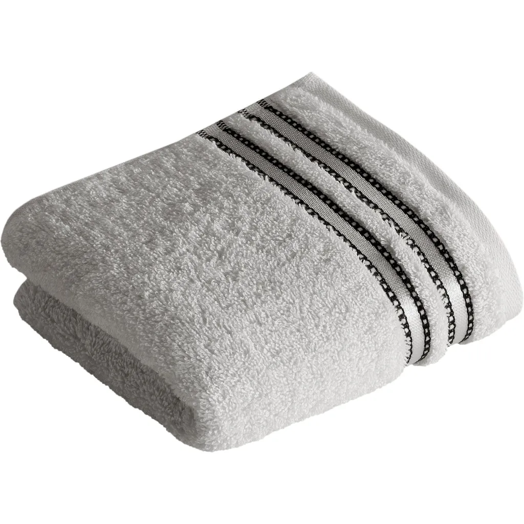 

Полотенце для умывания Cult Deluxe в наборе, с блестящей каймой, ВЕГАНСКОЕ Vossen, светло-серый