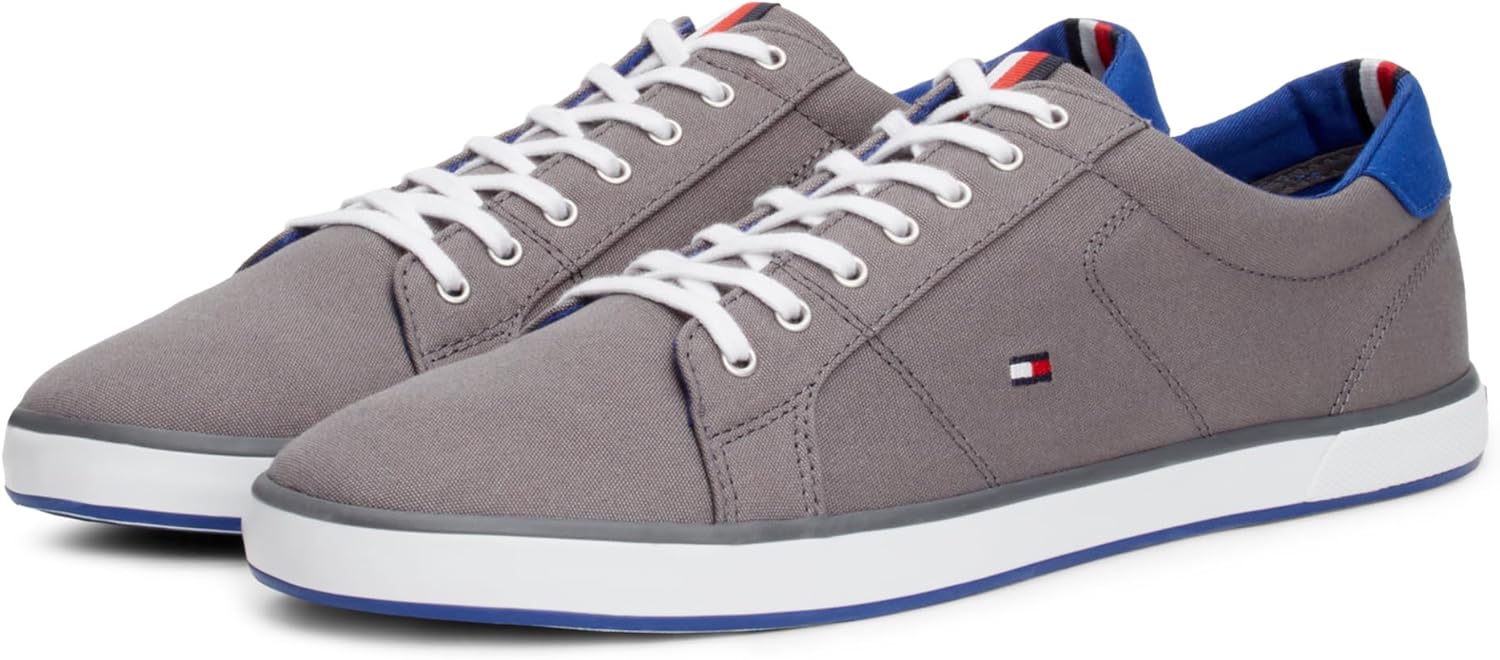 Мужские культовые длинные кроссовки Tommy Hilfiger LACE, Grey Steel Grey — фото 3