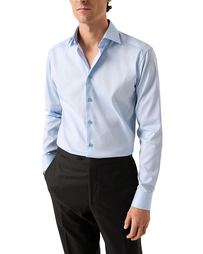 

Сорочка Slim Fit с геометрическим принтом Eton, синий