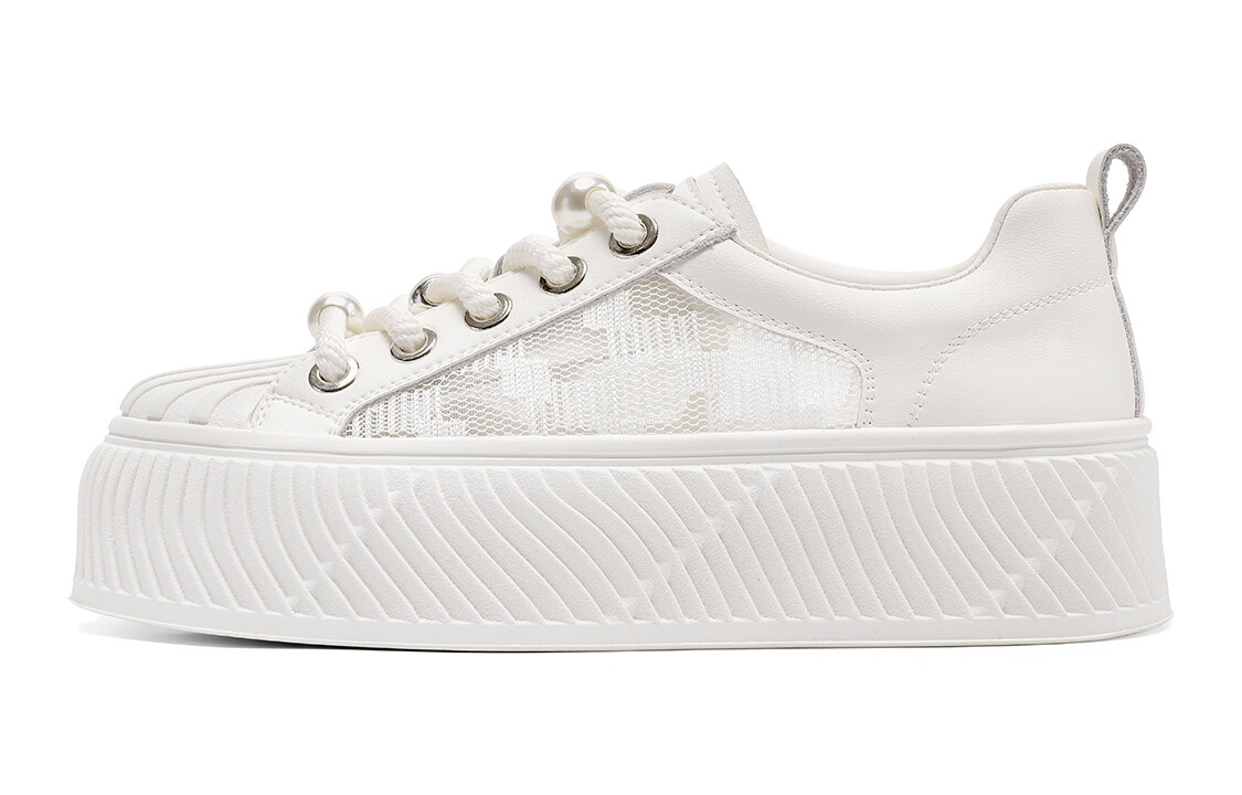 

Кроссовки CВ°BANNER Skateboard Shoes Women's Low-Top White, Белый, Кроссовки CВ°BANNER Skateboard Shoes Women's Low-Top White