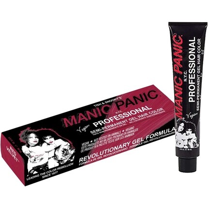 

Веганская полуперманентная профессиональная краска для волос Red Velvet 90 мл, Manic Panic