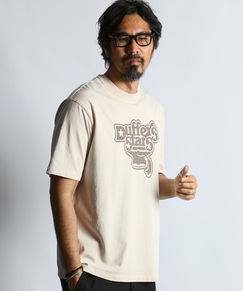 

The DUFFER of ST.GEORGE Футболка классическая, с графическим принтом, архивная модель, бренд Duffer of St.George, цвет слоновая кость