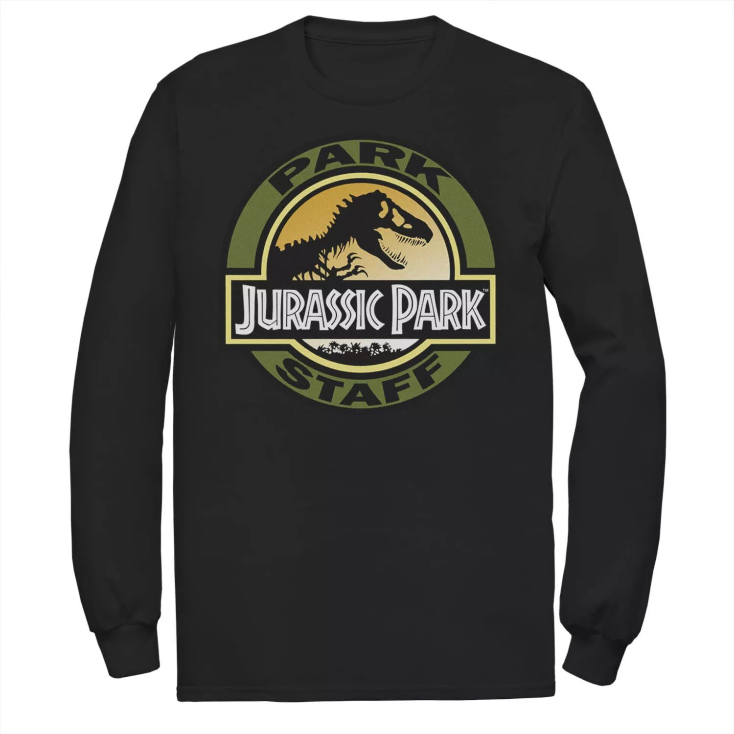 

Мужская футболка Jurassic Park Staff Icon T-Rex Skeleton с длинными рукавами Licensed Character, черный