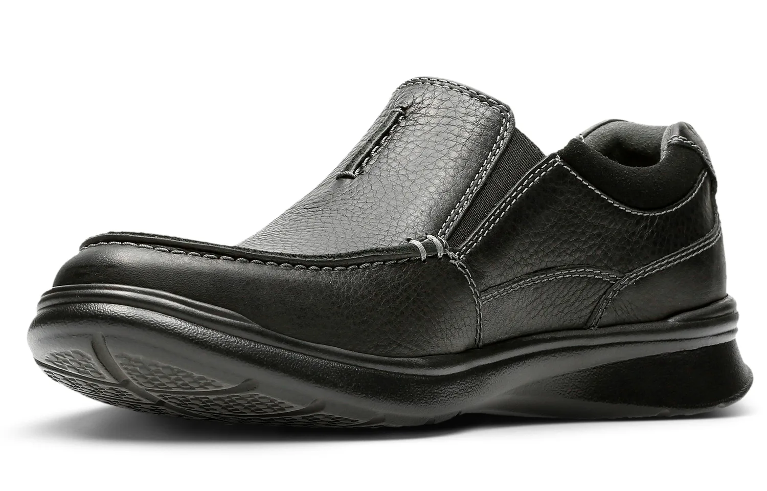 Clarks Кожаные повседневные туфли Cort Collection мужские черные — фото 3
