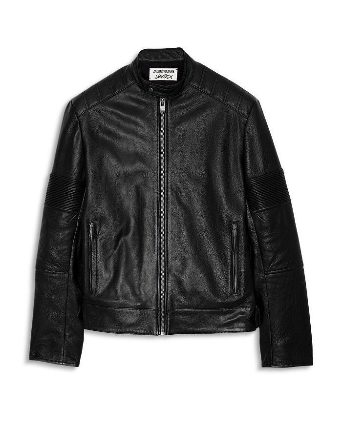 

Кожаная унисекс-куртка Lean Biker Zadig & Voltaire, черный