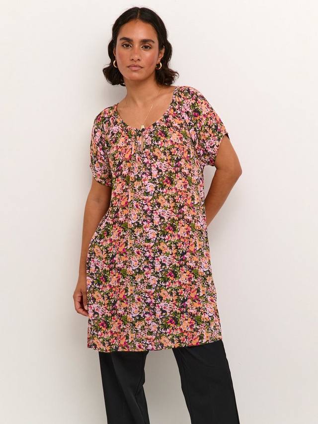 

Топ-туника с янтарным цветочным принтом KAFFE, Multi