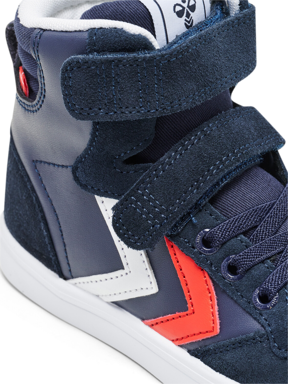 Высокие кроссовки Hummel High Slimmer Stadil Leather High Jr, цвет PEACOAT — фото 3