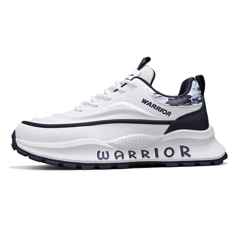 

Легкие повседневные низкие кроссовки с амортизацией для мужчин WARRIOR, White Green