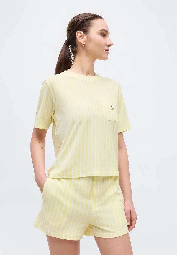 Рубашка с коротким рукавом, короткая пижама Polo Ralph Lauren, Lemon Verbina — фото 4