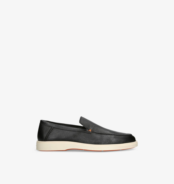 

Кожаные мокасины Detroit с контрастной подошвой Santoni, черный