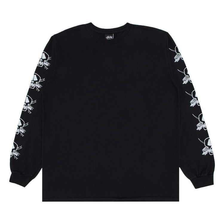 

Футболка Stussy Pigment Dyed Foils Long-Sleeve Tee, Black