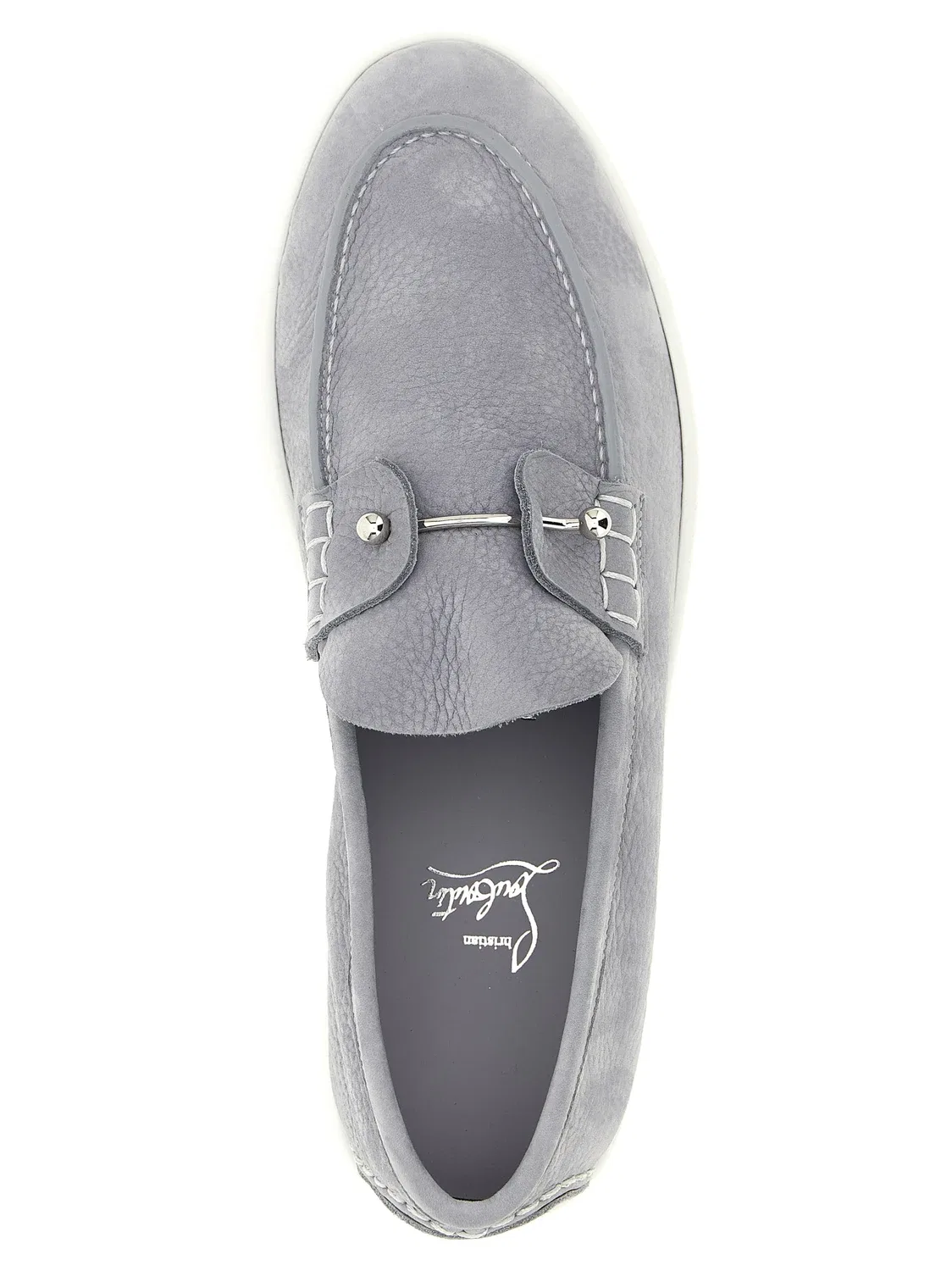 Лоферы 'Chambeliboat' Christian Louboutin, серый — фото 4