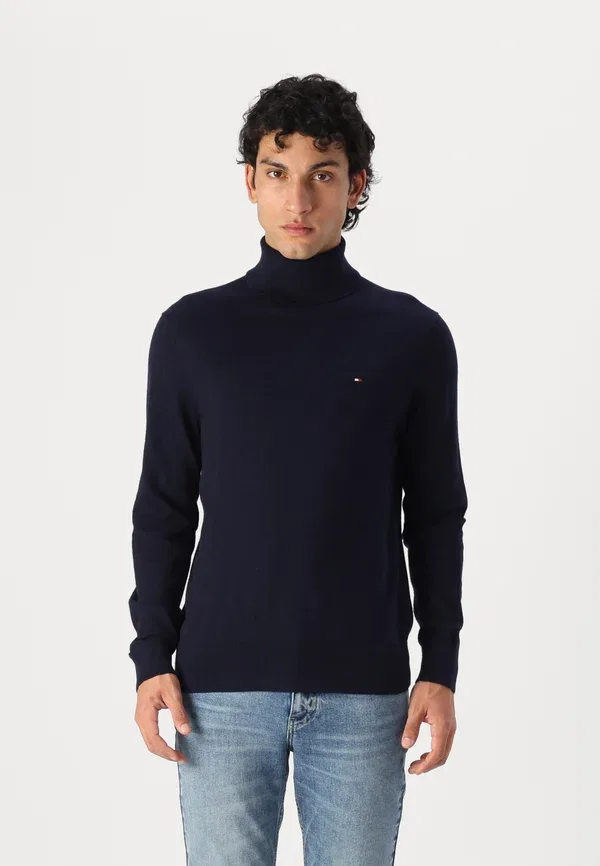 Джемпер Tommy Hilfiger Pima org ctn cashmere roll neck, цвет пустынное небо