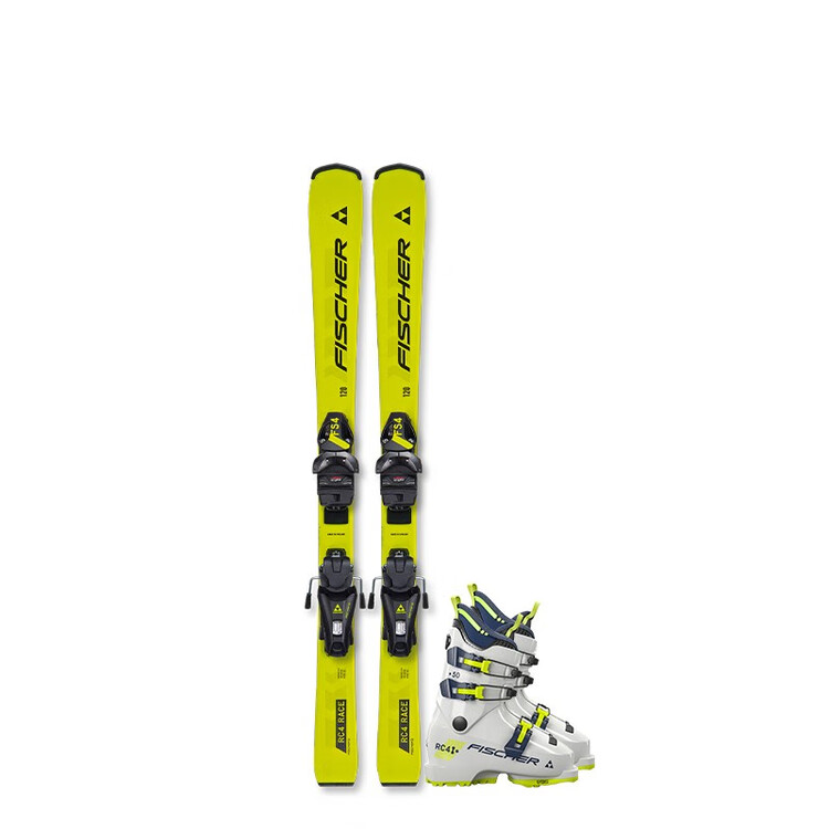 

Fischer Детский многофункциональный комплект лыж для двух досок, 2024/2025 RC4 RACE Jr., комплект со складными лыжами (97%) и ботинками с жесткостью 50, 90 см