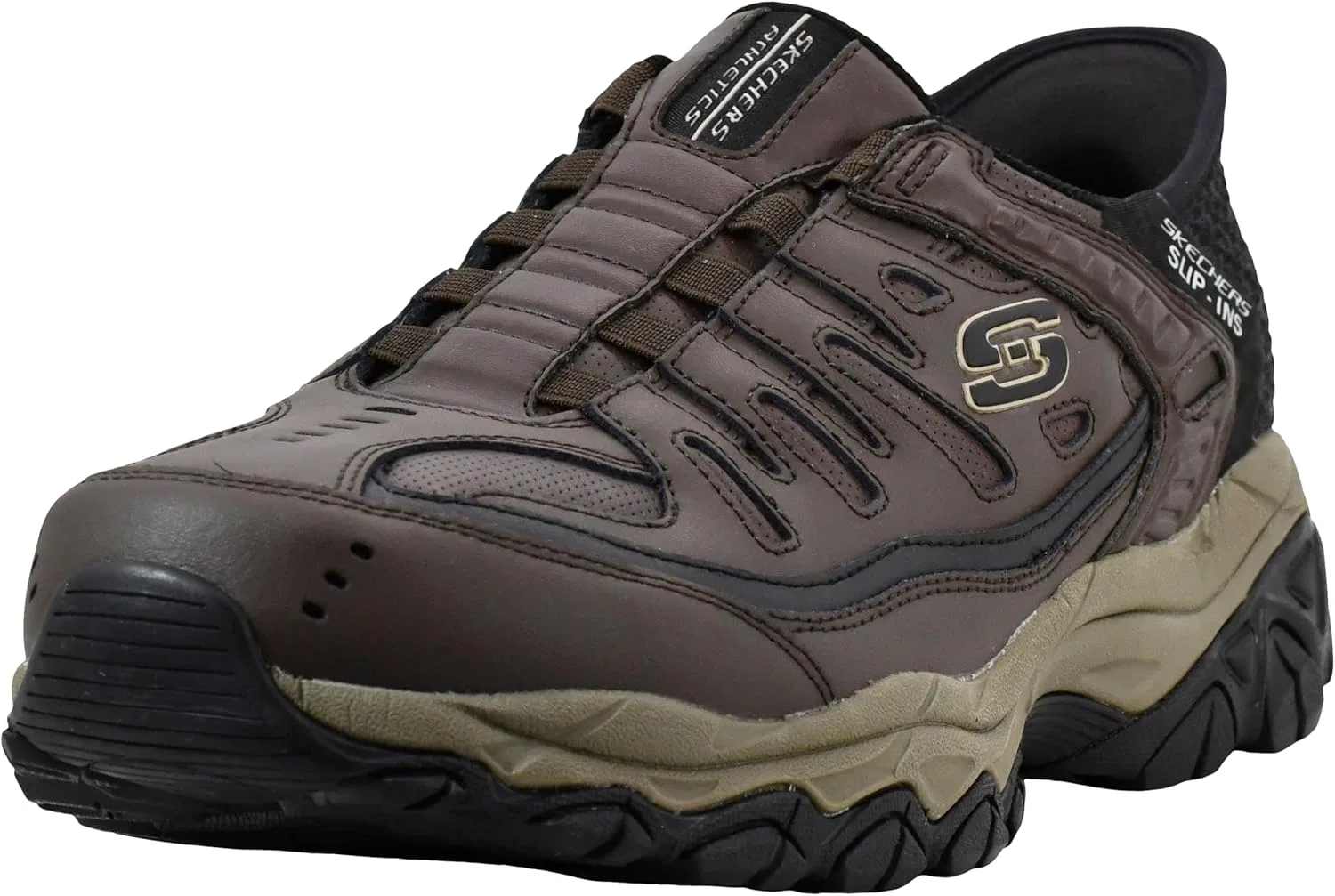 Лоферы Skechers, коричневый/черный