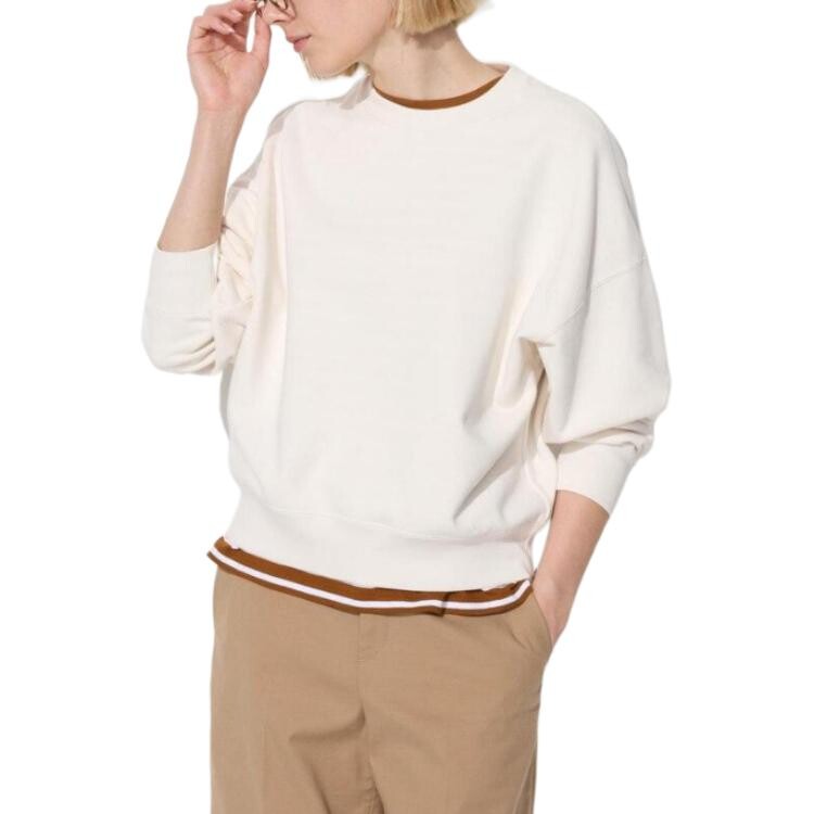 

Свитшот женский Uniqlo, молочно-белый