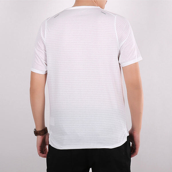 Футболка logo pattern training sports short sleeve white Nike, белый — фото 3