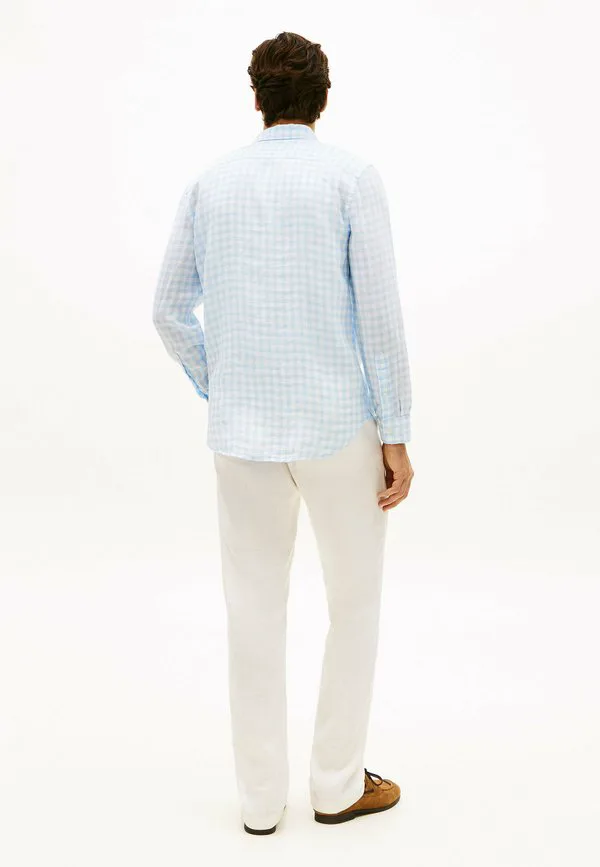 Рубашка прямого кроя стандартного размера Tommy Hilfiger, Sweet Blue Check — фото 3