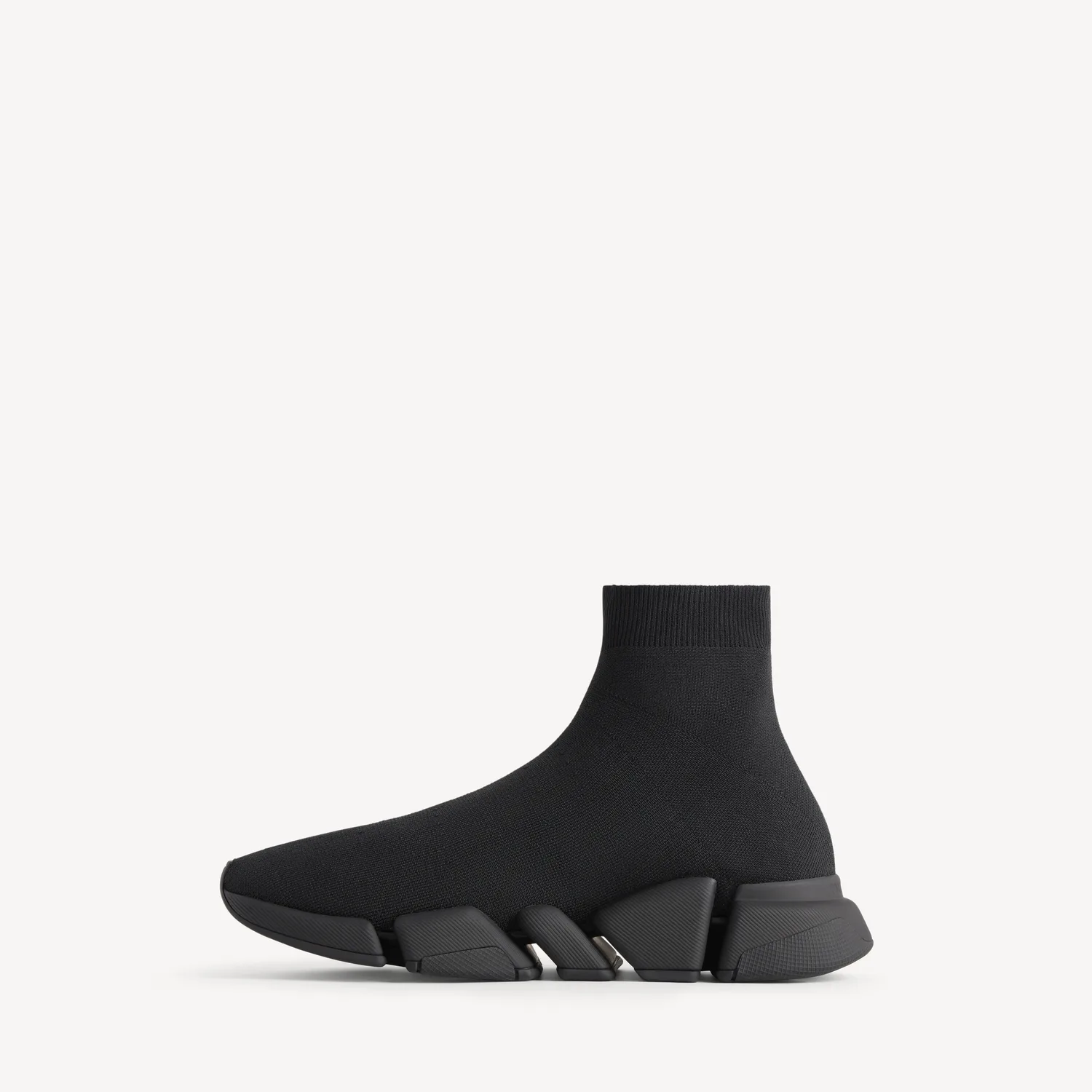 BALENCIAGA Мужские кроссовки Speed 2.0 из переработанного трикотажа в черном цвете — фото 4