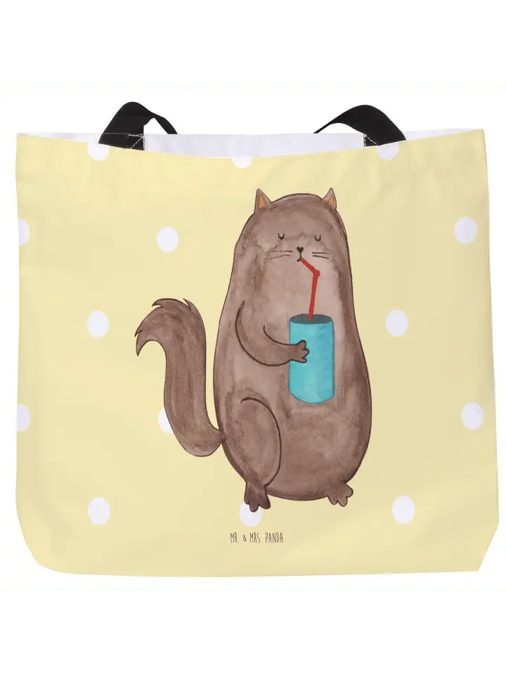 

Шоппер Mr. & Mrs. Panda, желтый пастельный