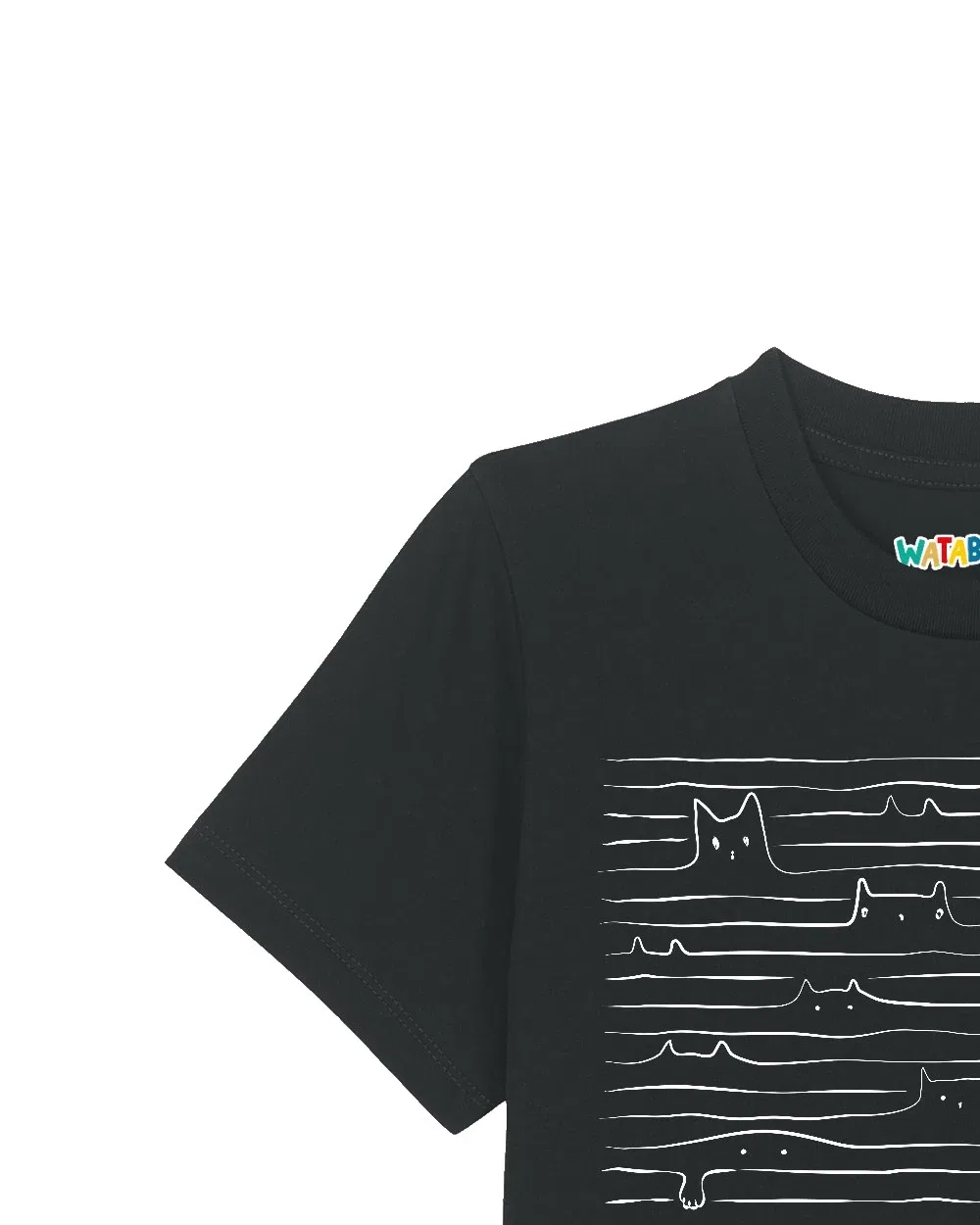 T-Shirt хлопковое Wat? Apparel, черный — фото 3