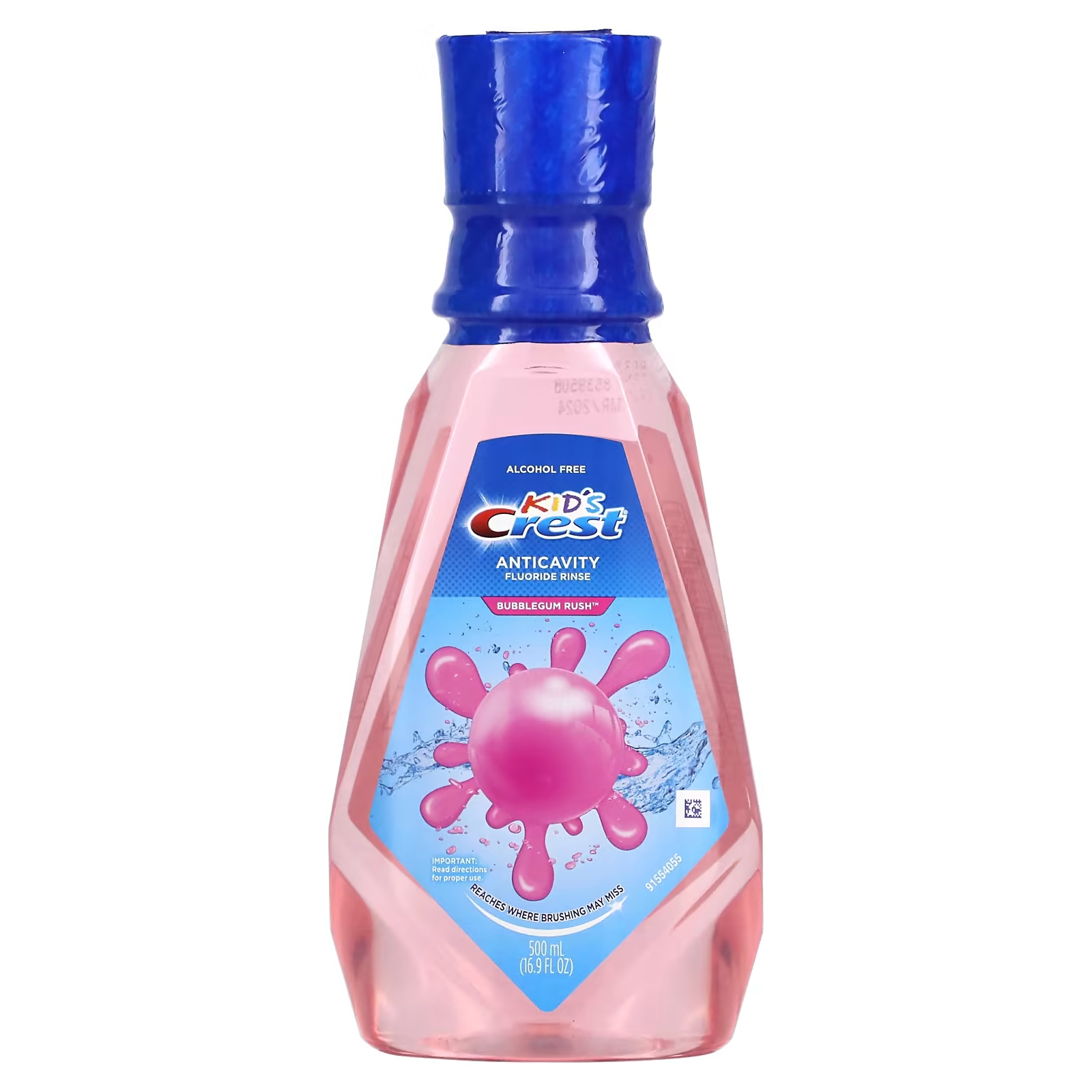 

Ополаскиватель с фтором Crest Kid's Bubblegum Rush против кариеса, 500 мл