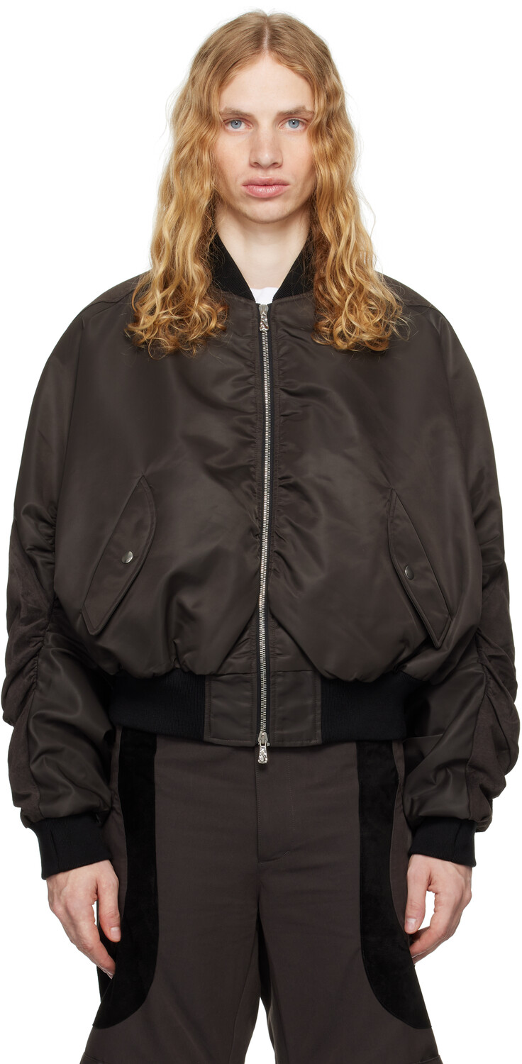 

Коричневый C Круглый бомбер куртка CMMAWEAR