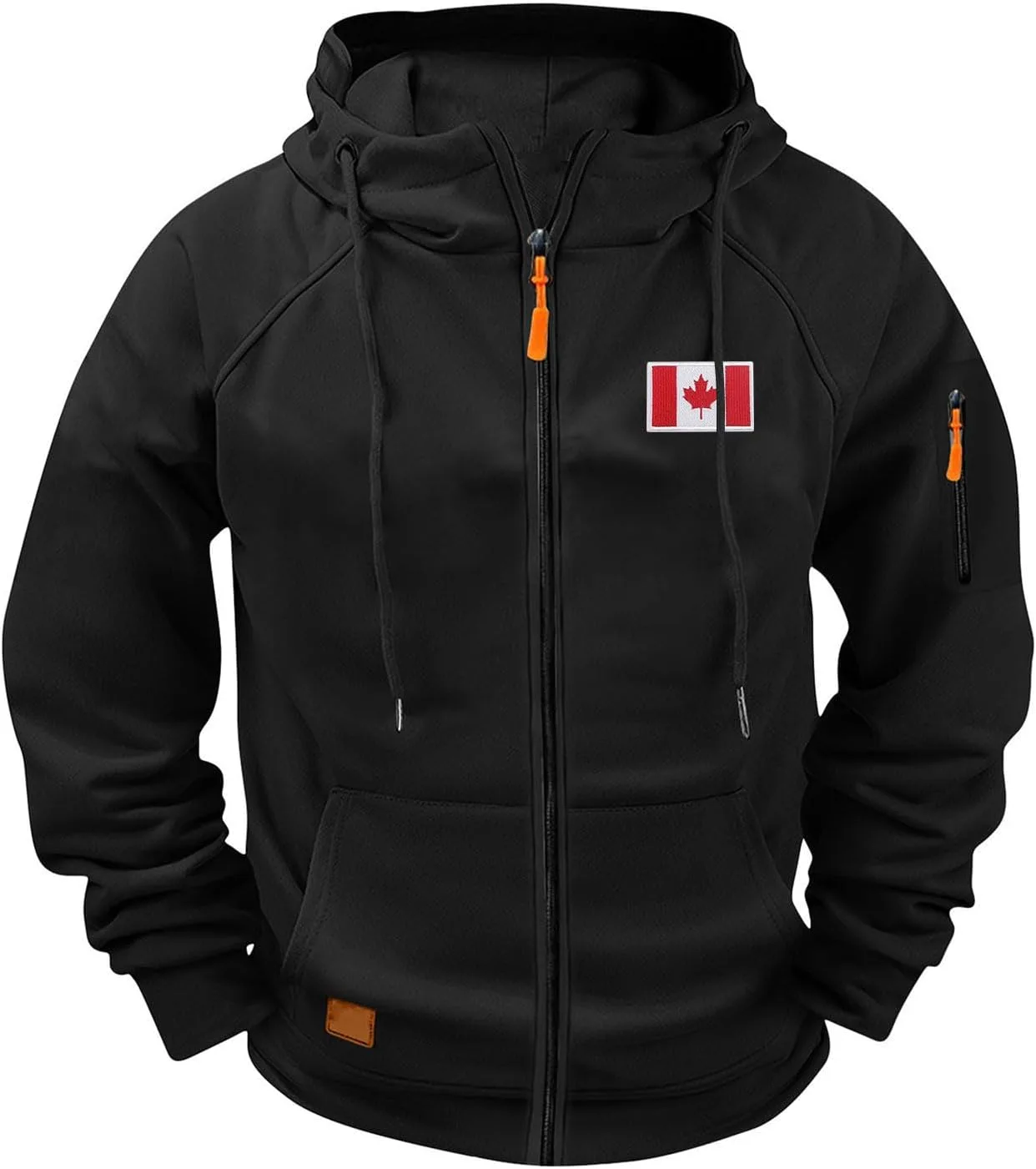 

Мужская худи с капюшоном Canadian Maple Leaf Flag и карманом TXGMNA