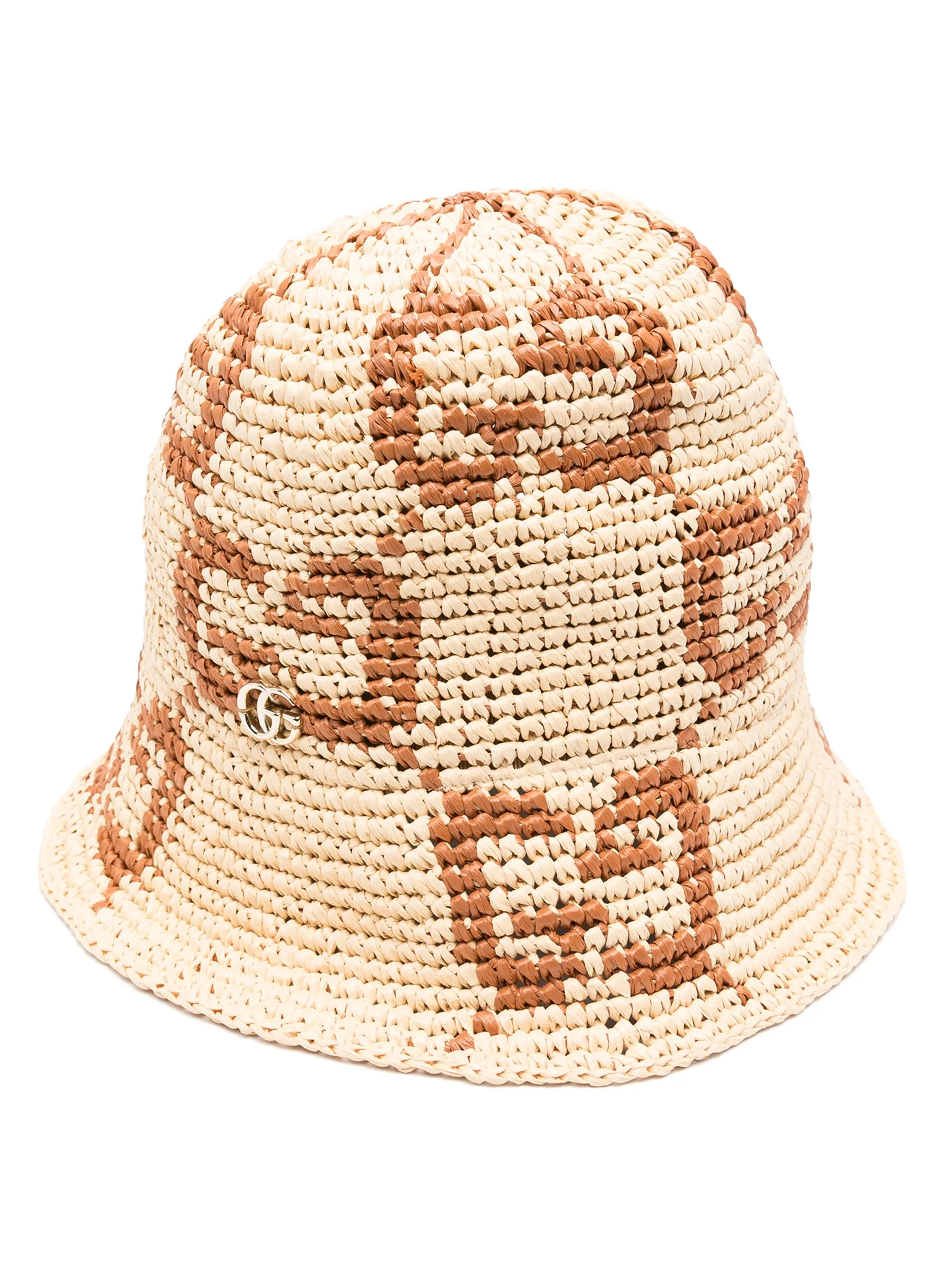 

Панама с логотипом GG Gucci, бежевый