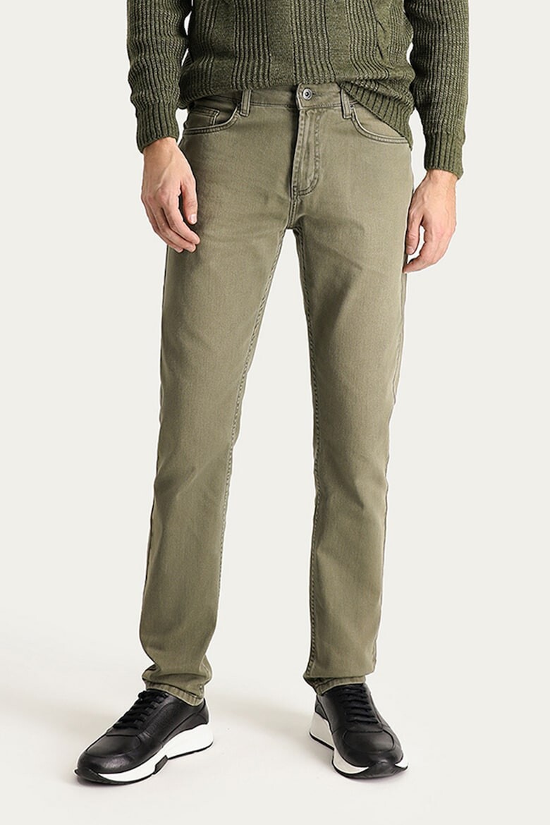 

Джинсы скинни со средней посадкой Kigili, хаки