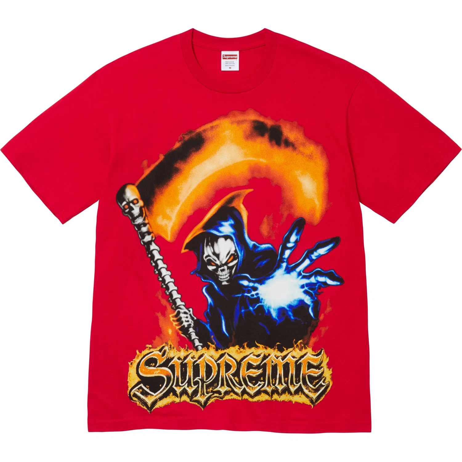 Футболка SS26 unisex с круглым вырезом, прямой крой Supreme, Red/Red