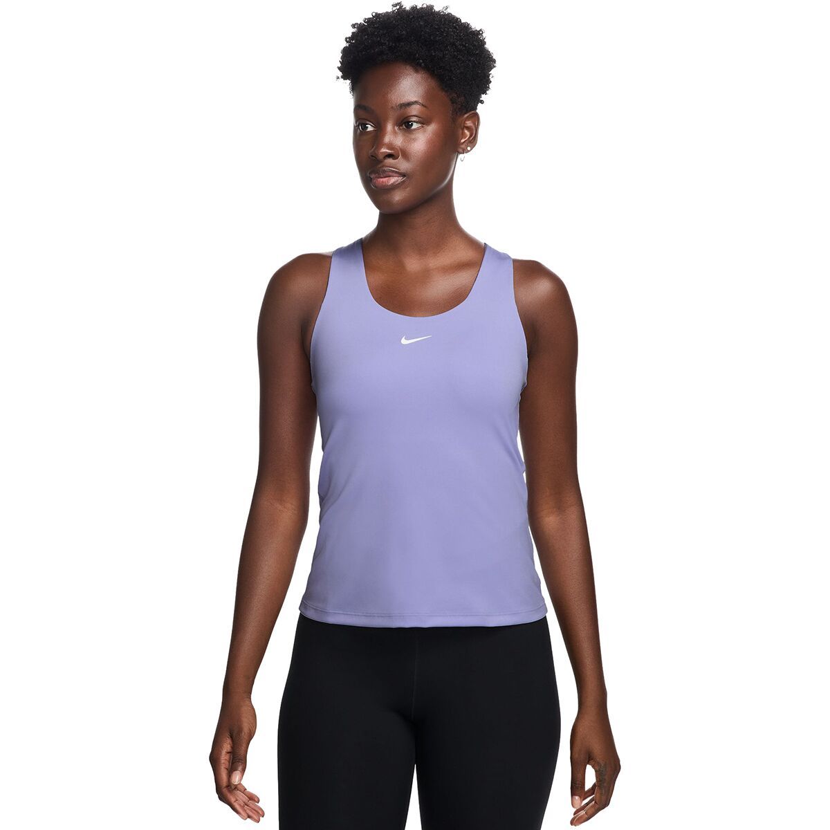 

Топ-майка с логотипом Swoosh, технология Dri-Fit. Nike, мультиколор