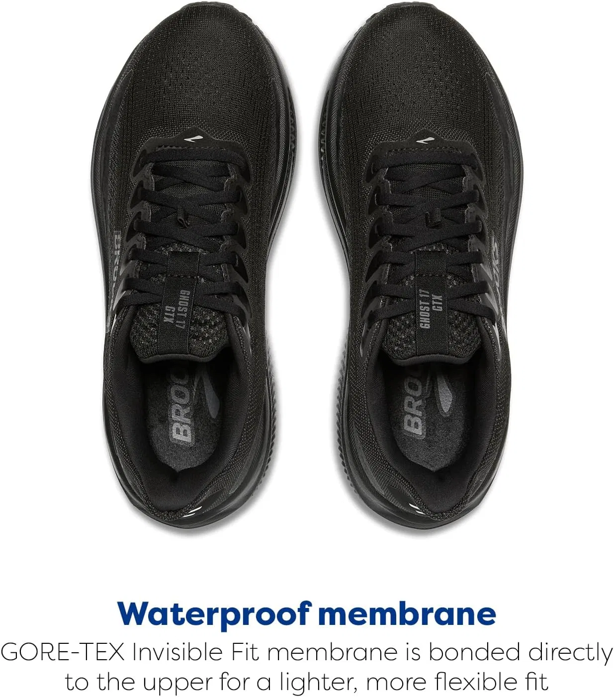 Мужские кроссовки Brooks Ghost 17 GTX, Black Ebony — фото 4