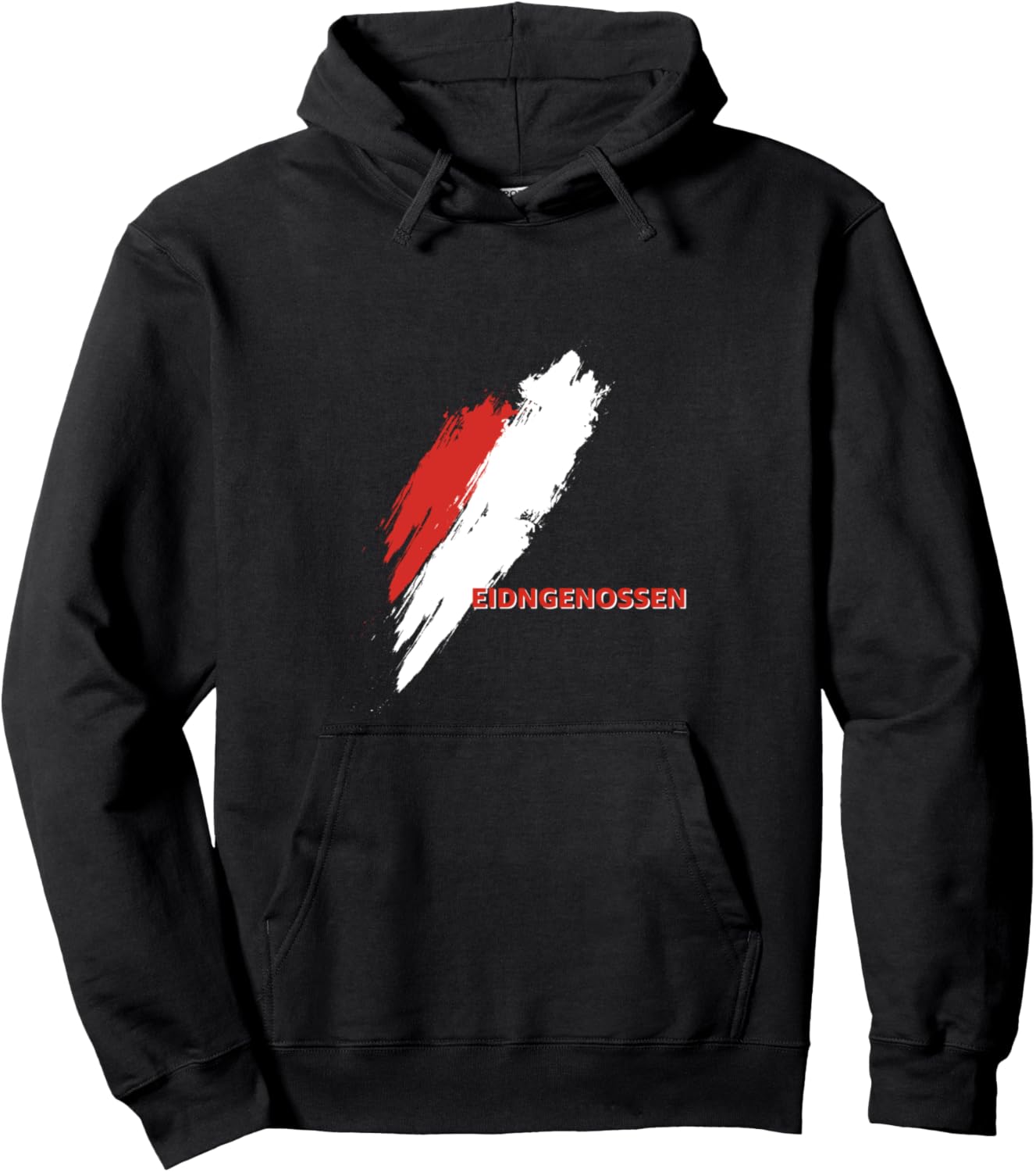 

Толстовка с швейцарским флагом Swiss, черный