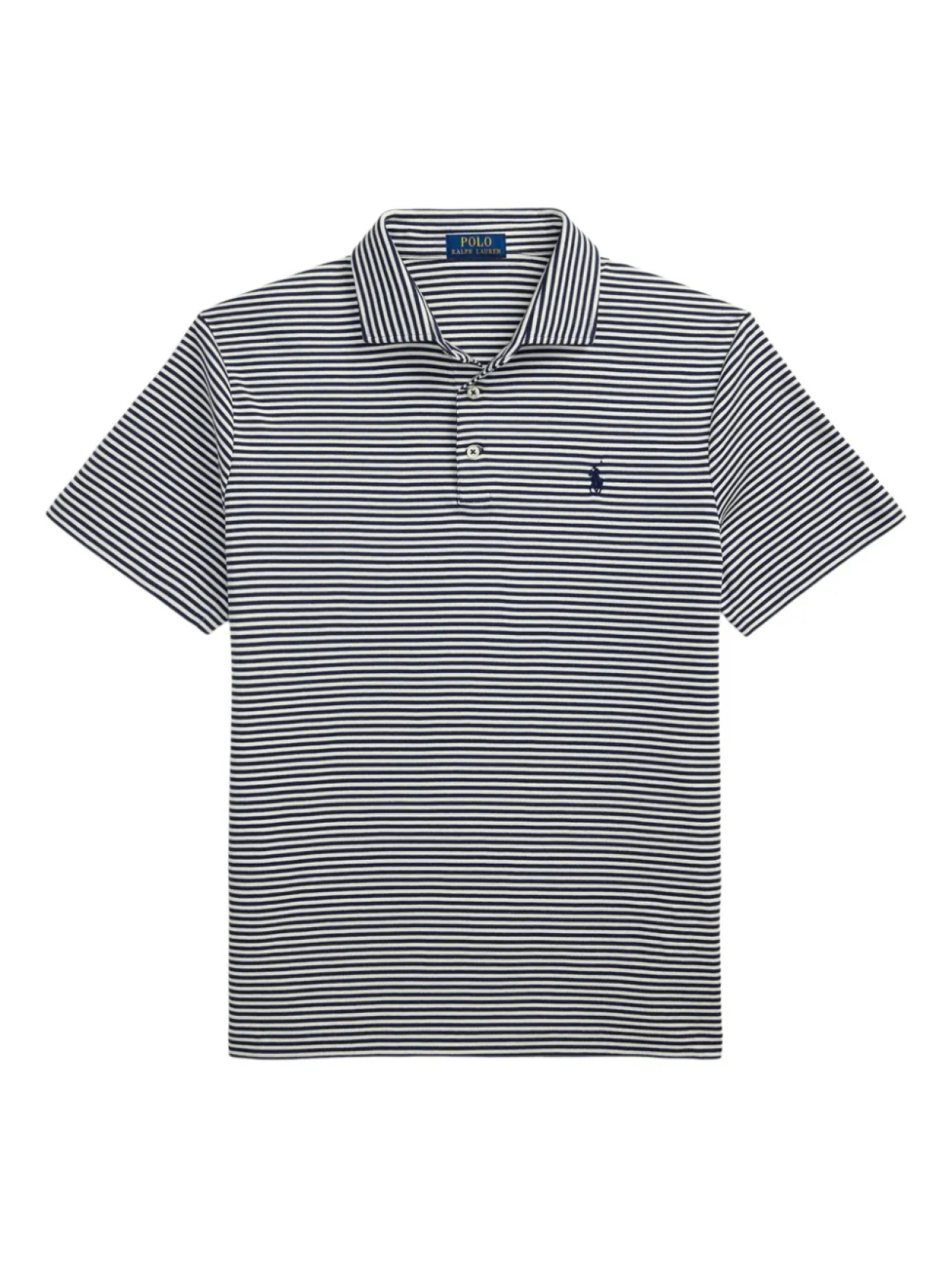 

Полосатая рубашка поло Polo Ralph Lauren, синий