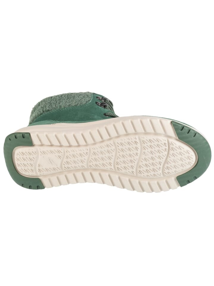 Ботинки женские Skechers On-The-Go Stellar замшевые зимние, зеленый — фото 4