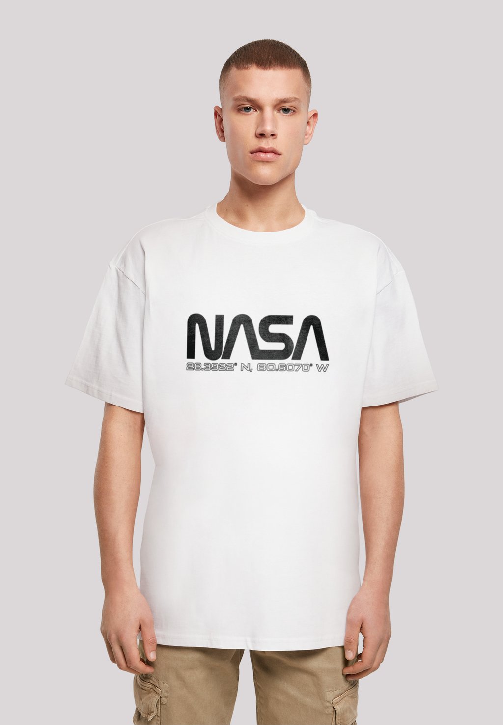 

Футболка с принтом NASA WORM F4NT4STIC, белый