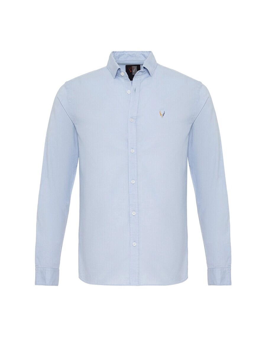 

Повседневная рубашка By Diess Collection Regular fit Button Up Shirt, синий