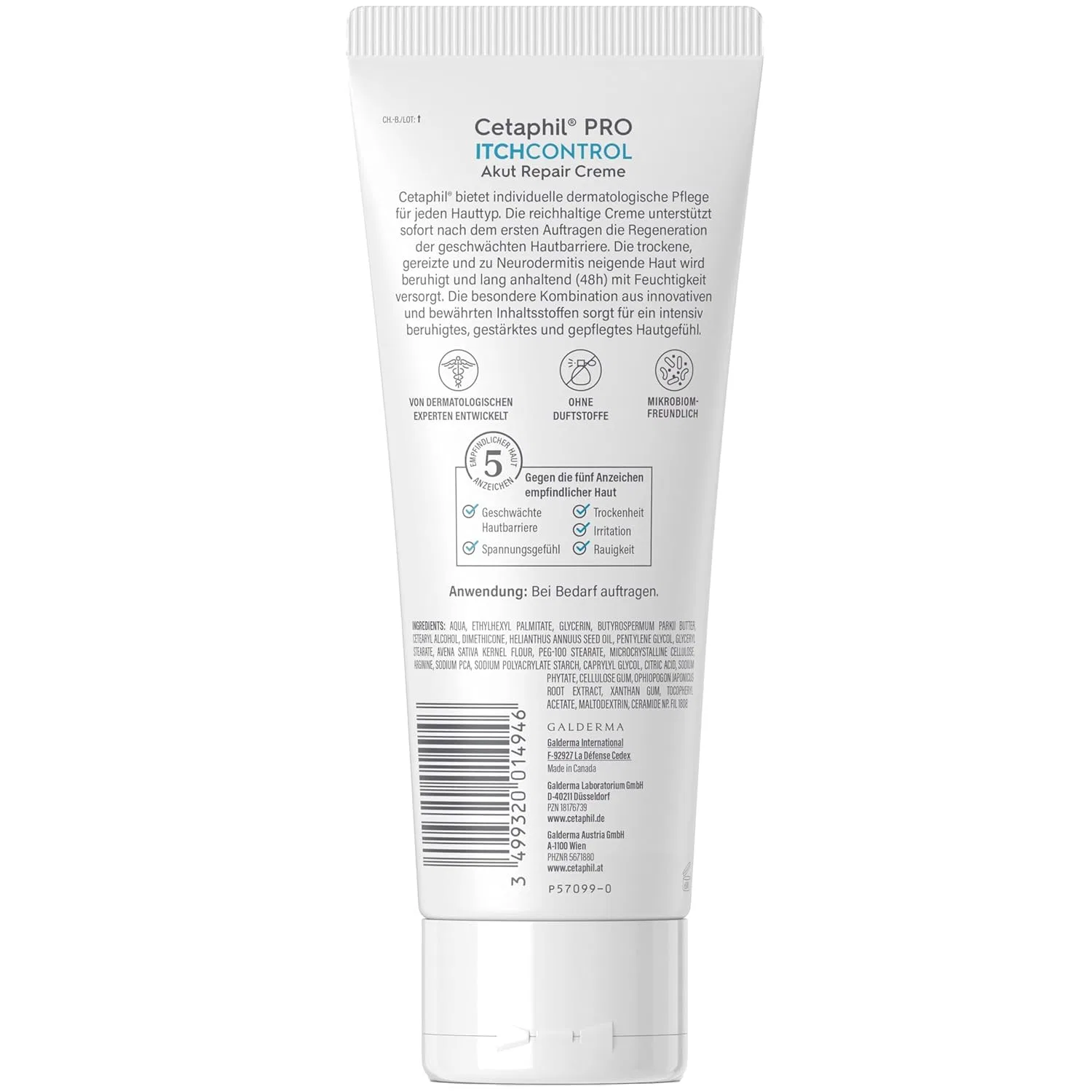 Крем для лица Cetaphil — Pro ItchControl Acute Repair Cream — фото 2