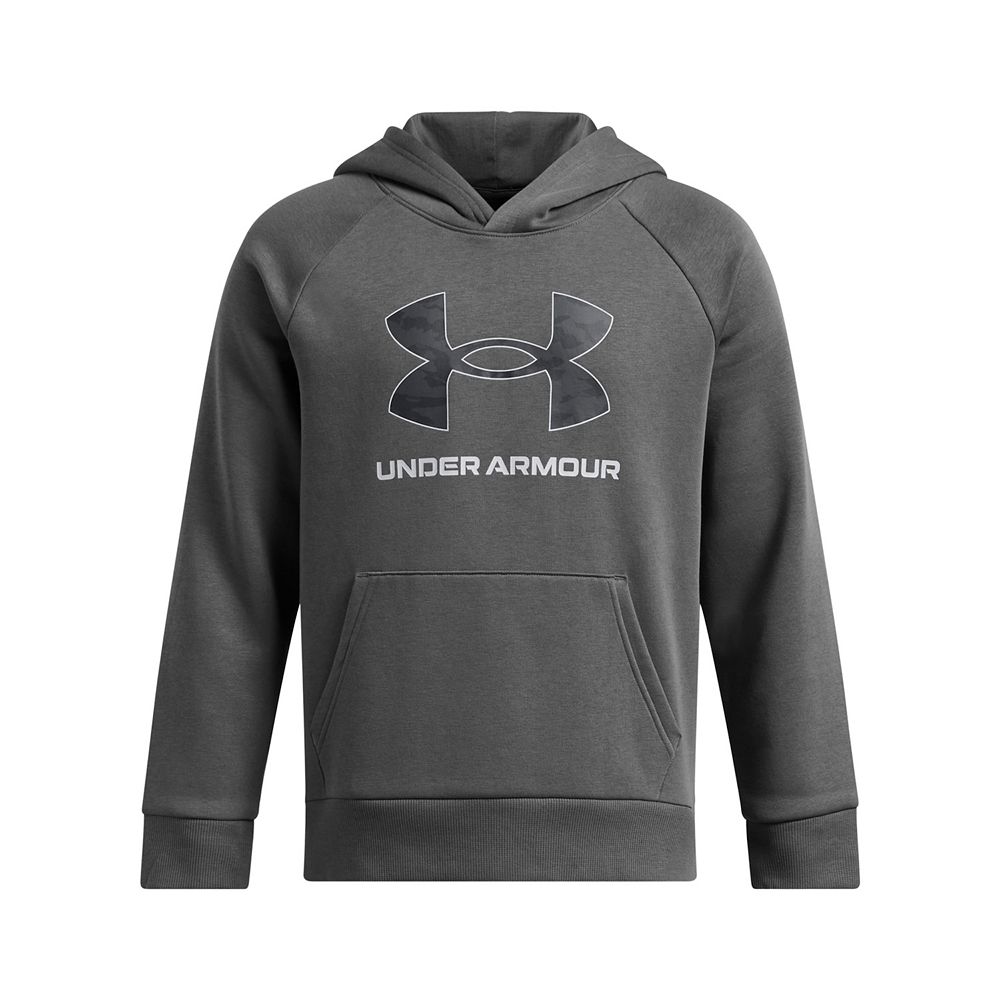 

Флисовая толстовка с большим логотипом Under Armour Rival для мальчиков 8–20 лет, цвет Castlerock