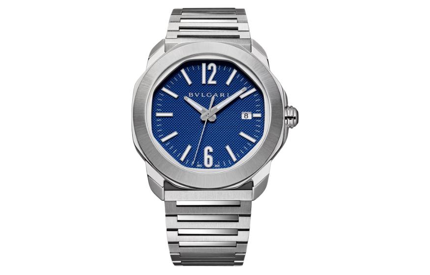 

BVLGARI Часы Men's OCTO Watch, Blue Dial