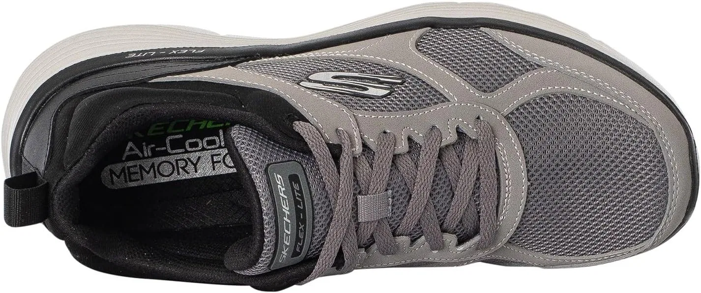 Кроссовки Skechers Men's Flex Advantage 5.0 - Gano Trainers, Anthracite Black — фото 4