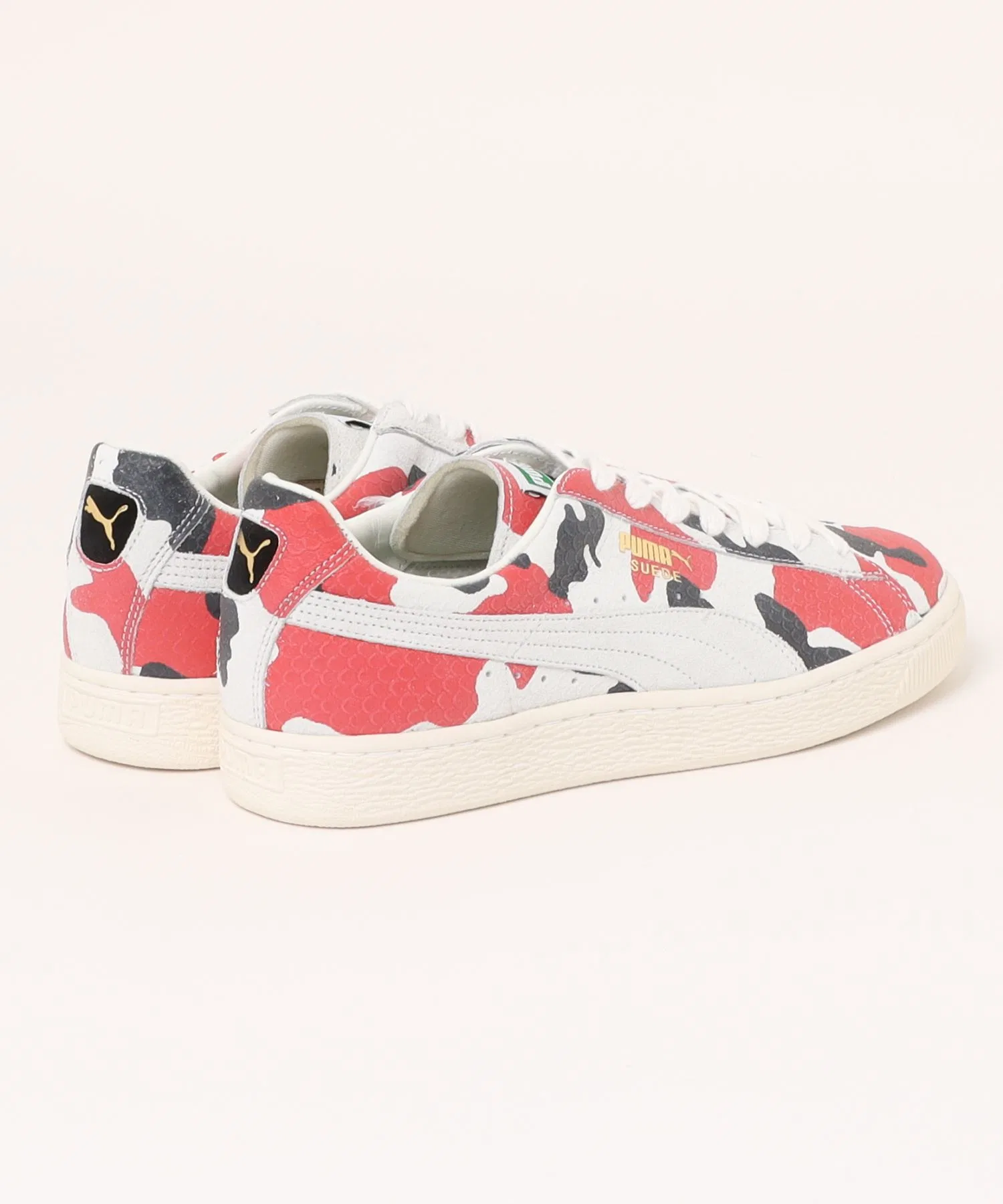 Мужские кроссовки PUMA SUEDE MIJ KOI из натуральной кожи белые — фото 2
