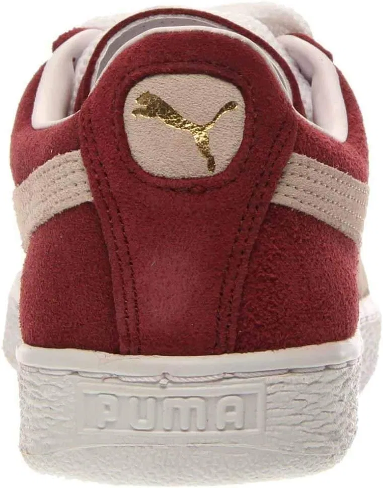 Классические низкие кроссовки Puma унисекс из замши для взрослых, Cabernet White — фото 4