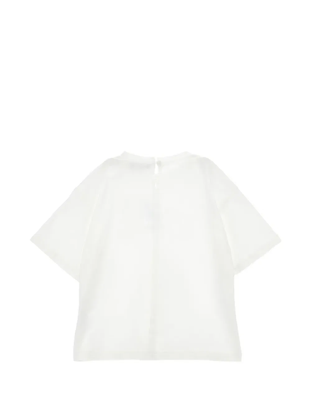 Футболка с нашивкой-логотипом Ermanno Scervino Junior, белый — фото 2