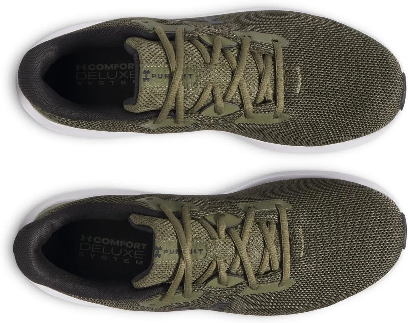 Кроссовки Under Armour Charged Pursuit 4 для мужчин, черный/зеленый — фото 4