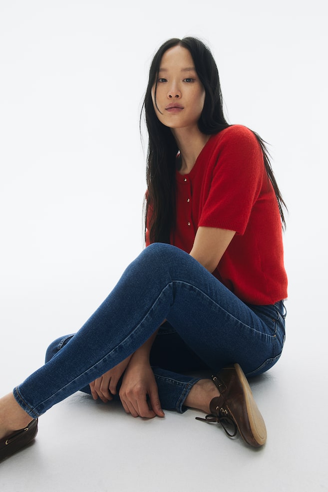 

Узкие высокие джинсы H&M, синий