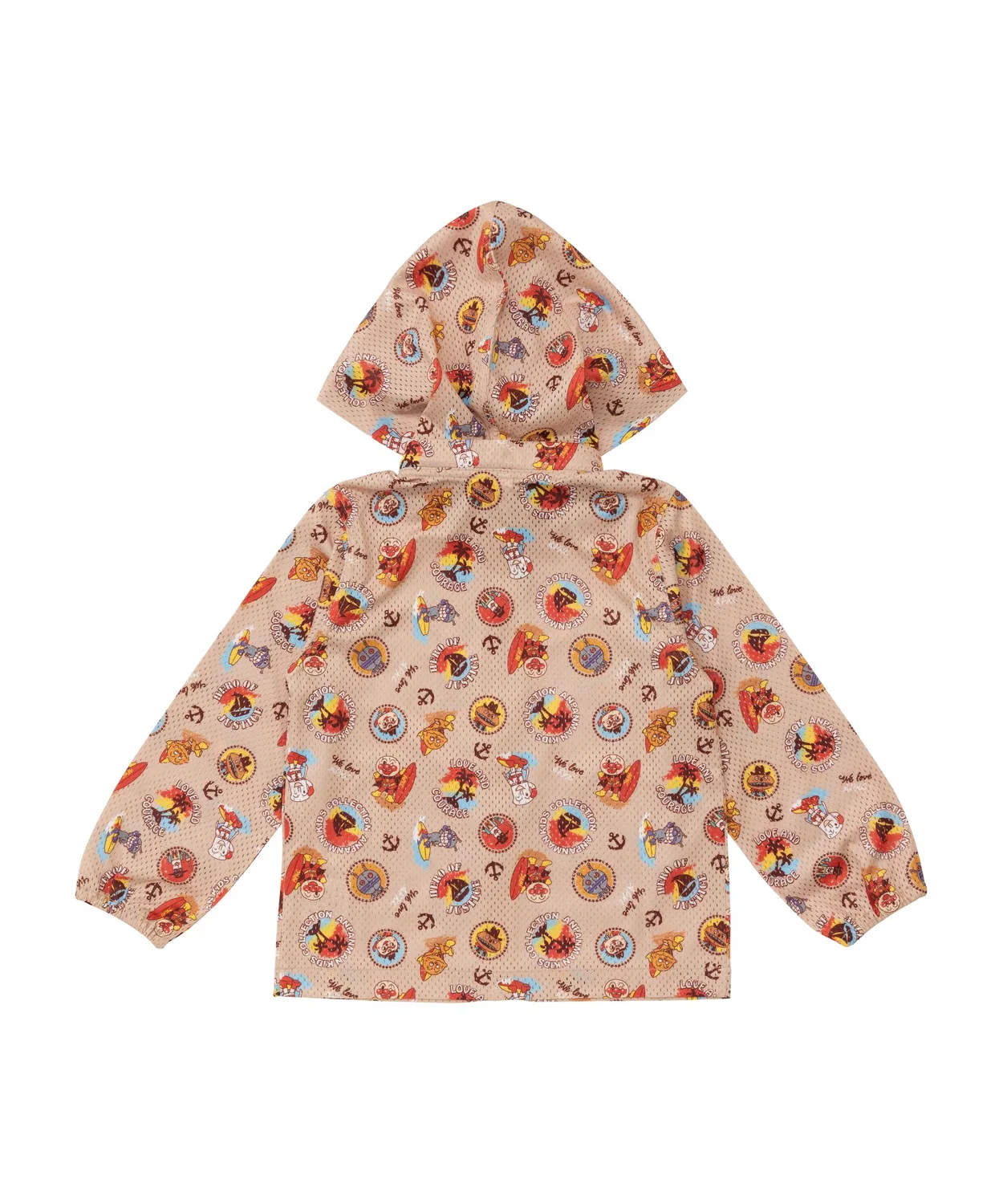 Детская мешковая парка с капюшоном Anpanman Kids Collection розовая — фото 3