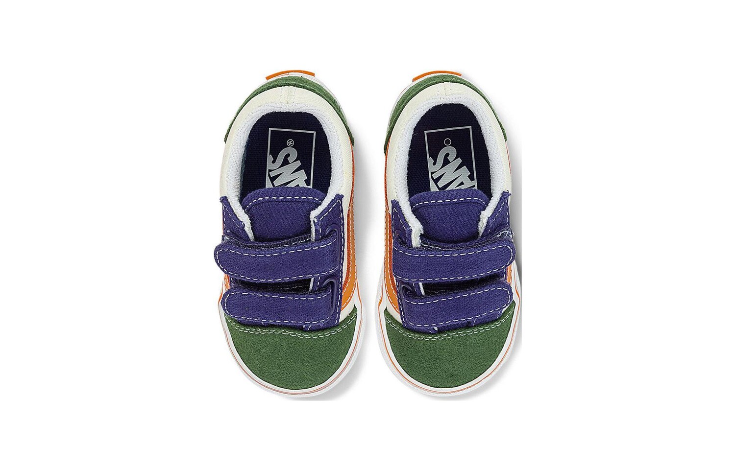 Кроссовки Vans Old Skool Toddler Shoes TD, белый — фото 4