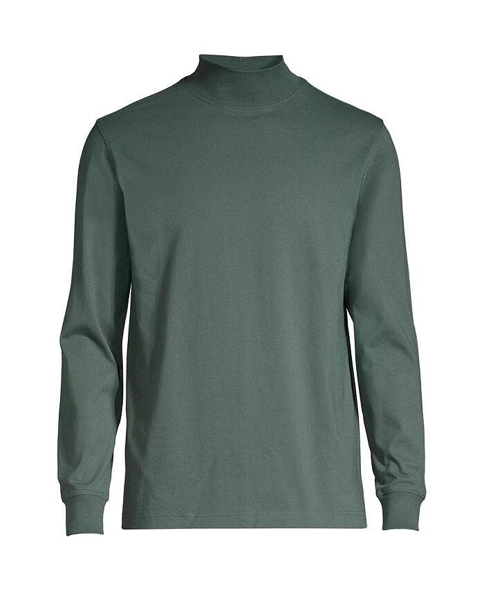 

Мужская футболка с воротником-стойкой Super-T Lands' End, цвет Deep woodland green